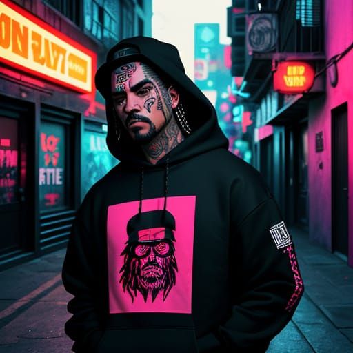 Gritty Urban Hip Hop Characters in Low-Poly Art Style