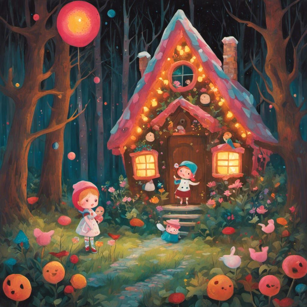 Hansel and Gretel's Spooky Gingerbread House