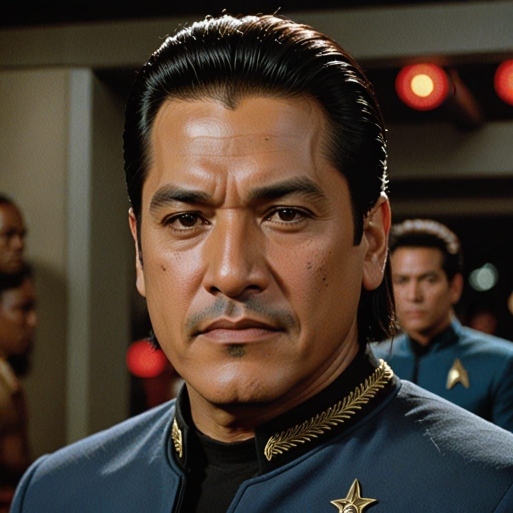 Chakotay Portrait with Facial Tattoos from Star Trek