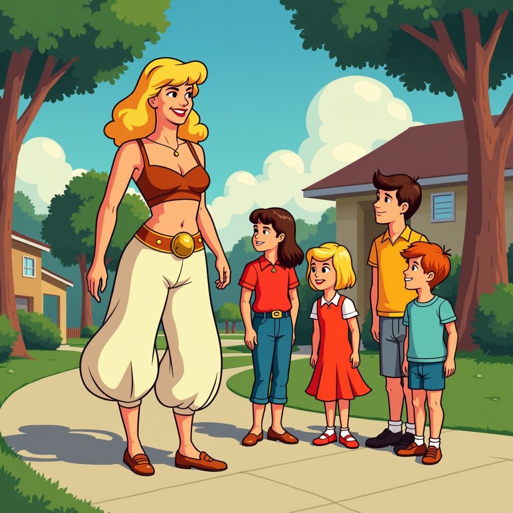 Jeannie and the Brady Bunch: 70s Cartoon