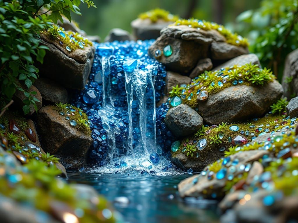 Sapphire and Diamond Waterfall Paradise