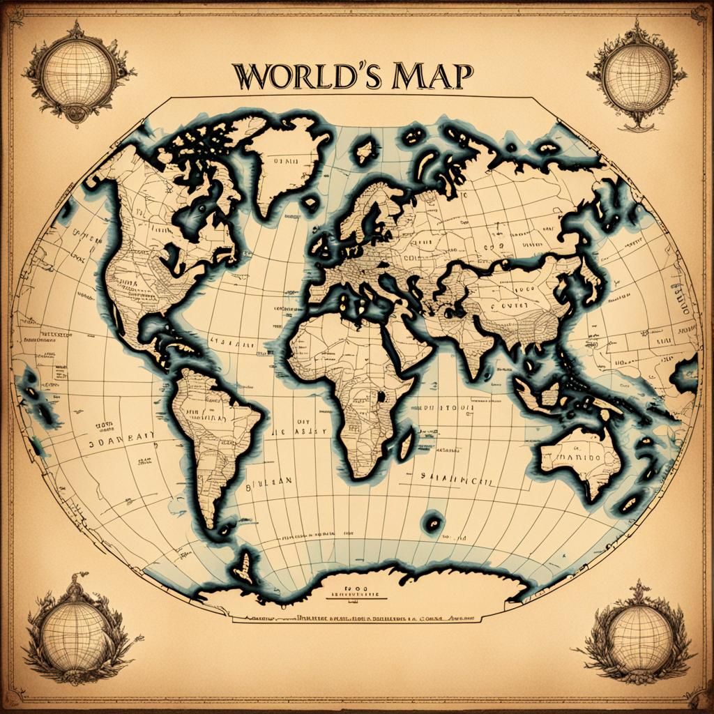 AI Generated World Map