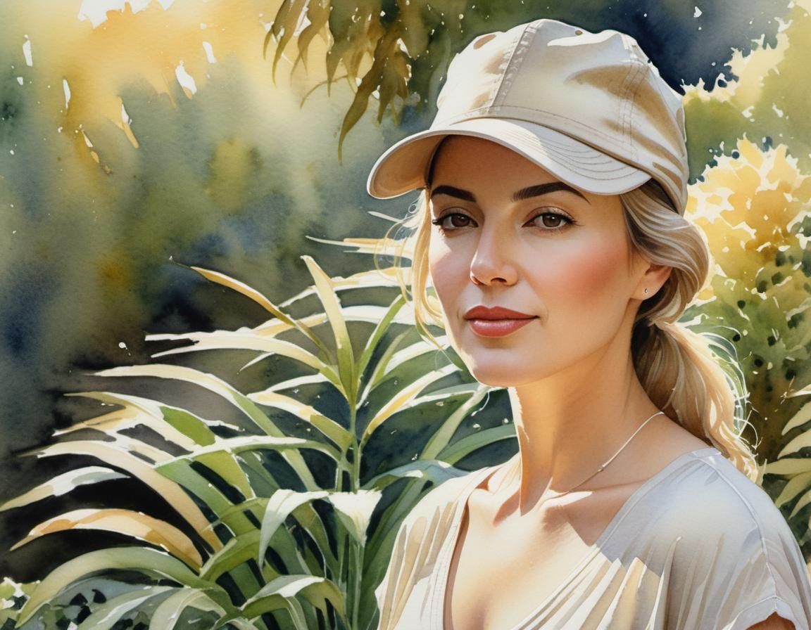 Young Woman with Cap