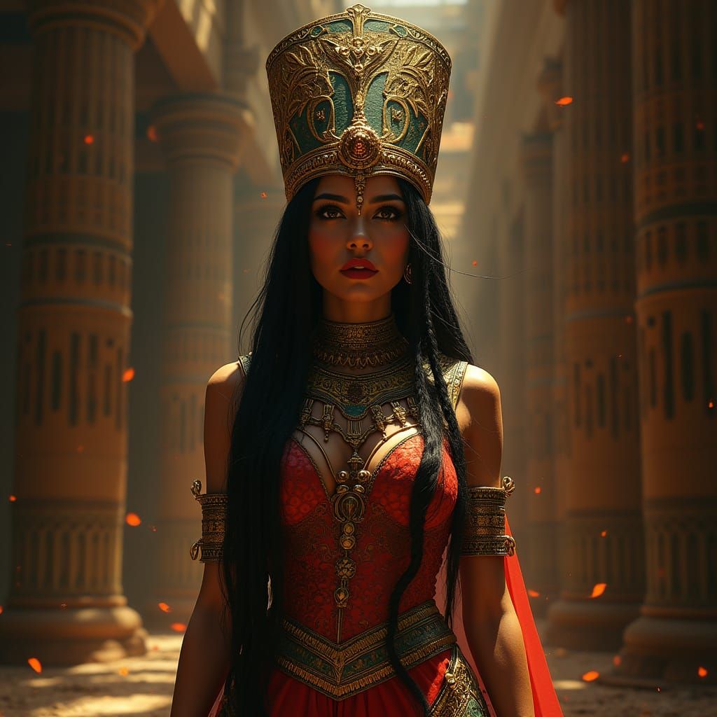 Egyptian Goddess of the Underworld Reigns in Dark Fantasy Ma...