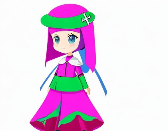 Magical Girl Nun Character Design