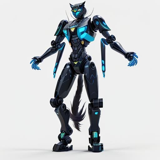 Cyberpunk Displacer Beast in a Futuristic City