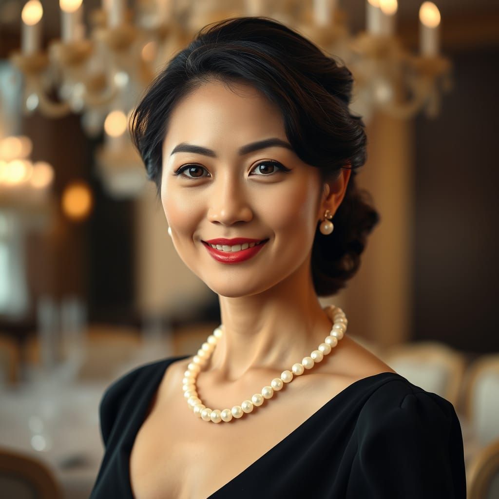 Stunning Black-Tie Gala Portrait in Elegant Photo-Realistic ...