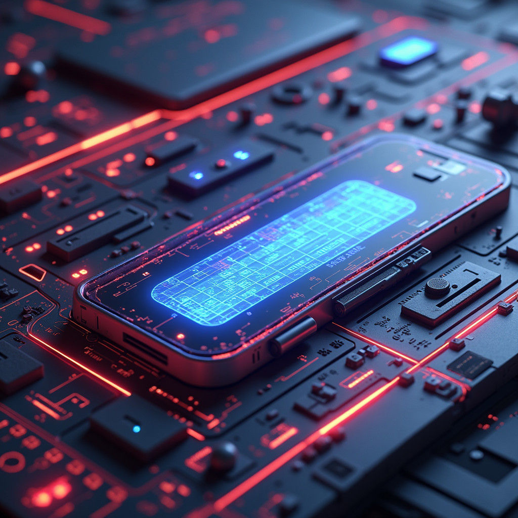 Futuristic File Explorer in Sci-Fi 3D Style