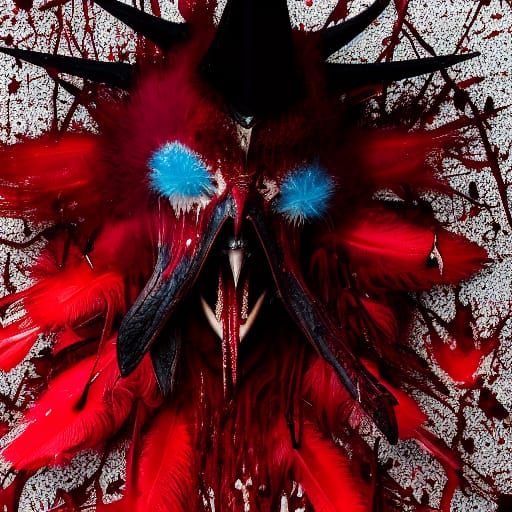 Blood Splattered Satanists in a Sharp Focus Photograph