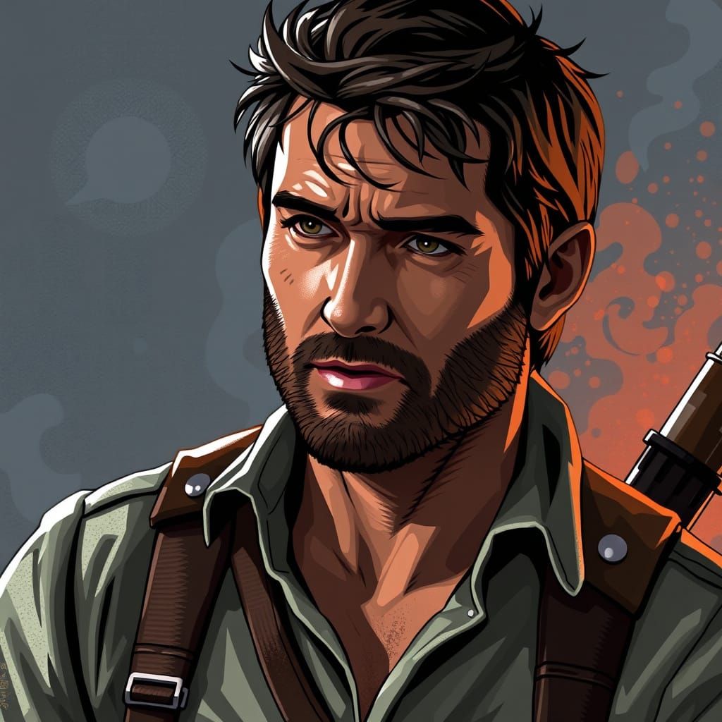 Nathan Drake Digital Rendering