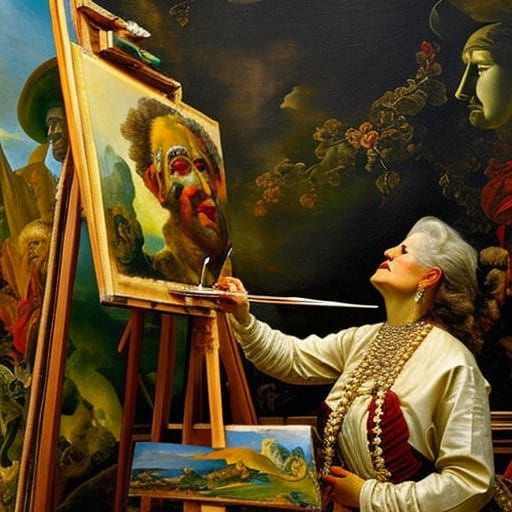 Famous Artists at Everyday Jobs QqQ