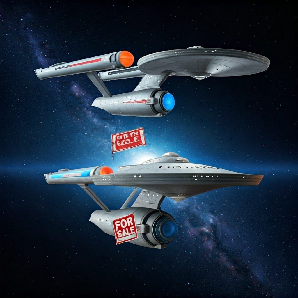 Vintage Starship Enterprise for Sale: A Futuristic Nostalgia