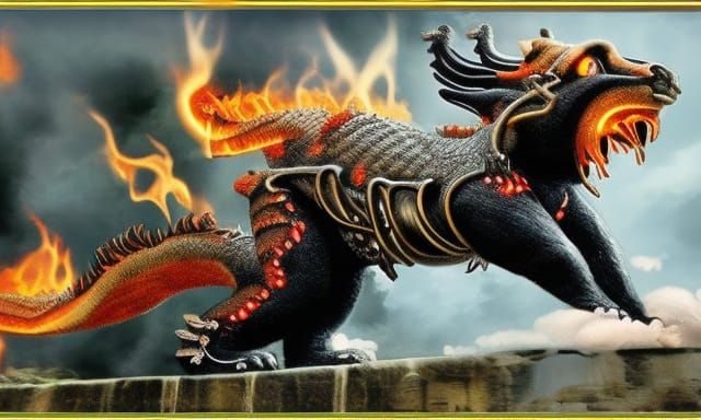Fire breathing panda dragon! V1