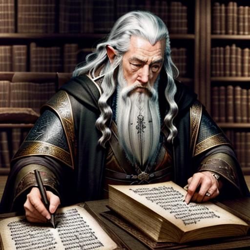 Gandalf Studies Manuscripts in Medieval Library