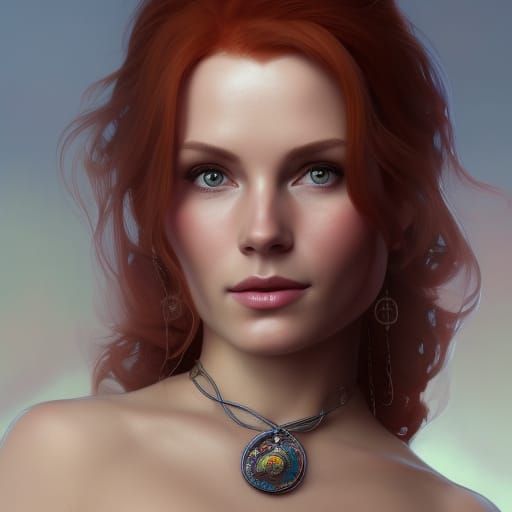 Detailed Portrait of Triss Merigold in Unreal Engine 5
