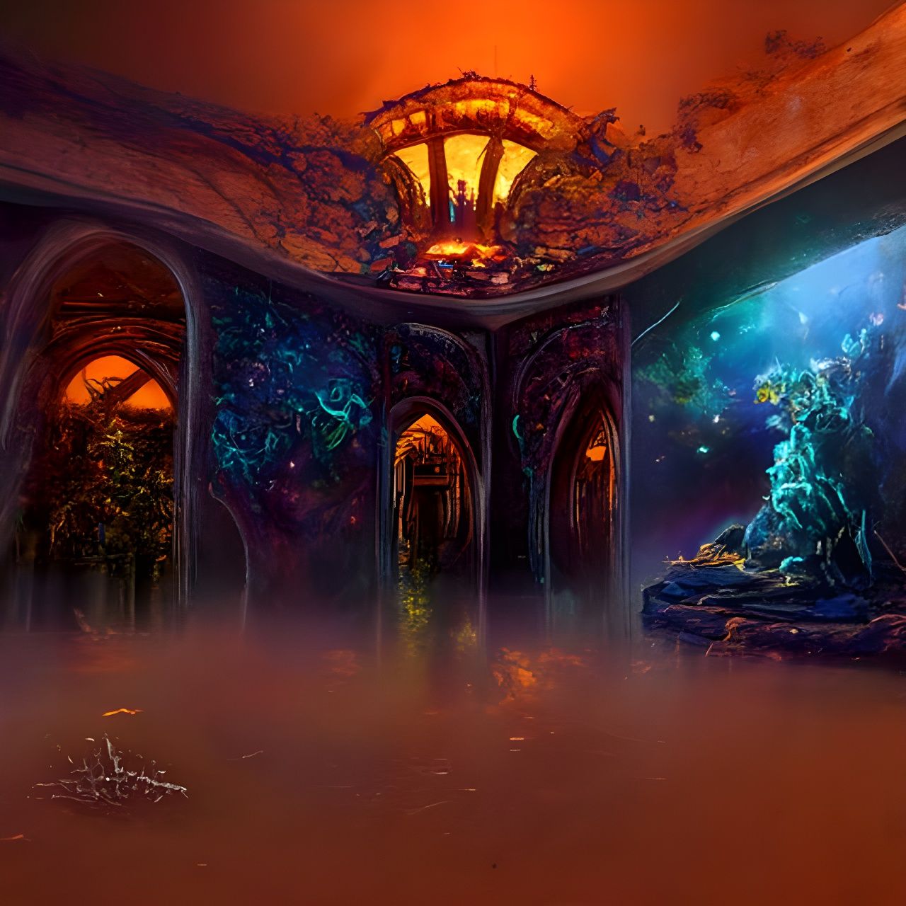 Lichen Queen's Luminous Alchemic Laboratory