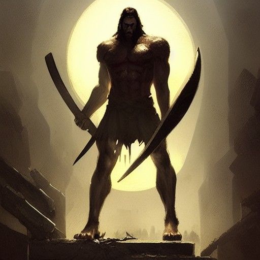 Sinister Spartan Warrior with Herculean Strength