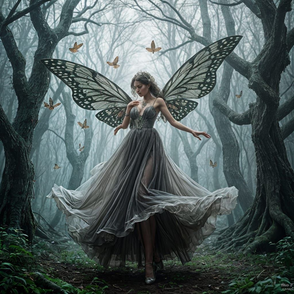 Moth Queen Dances in Forgotten Forest