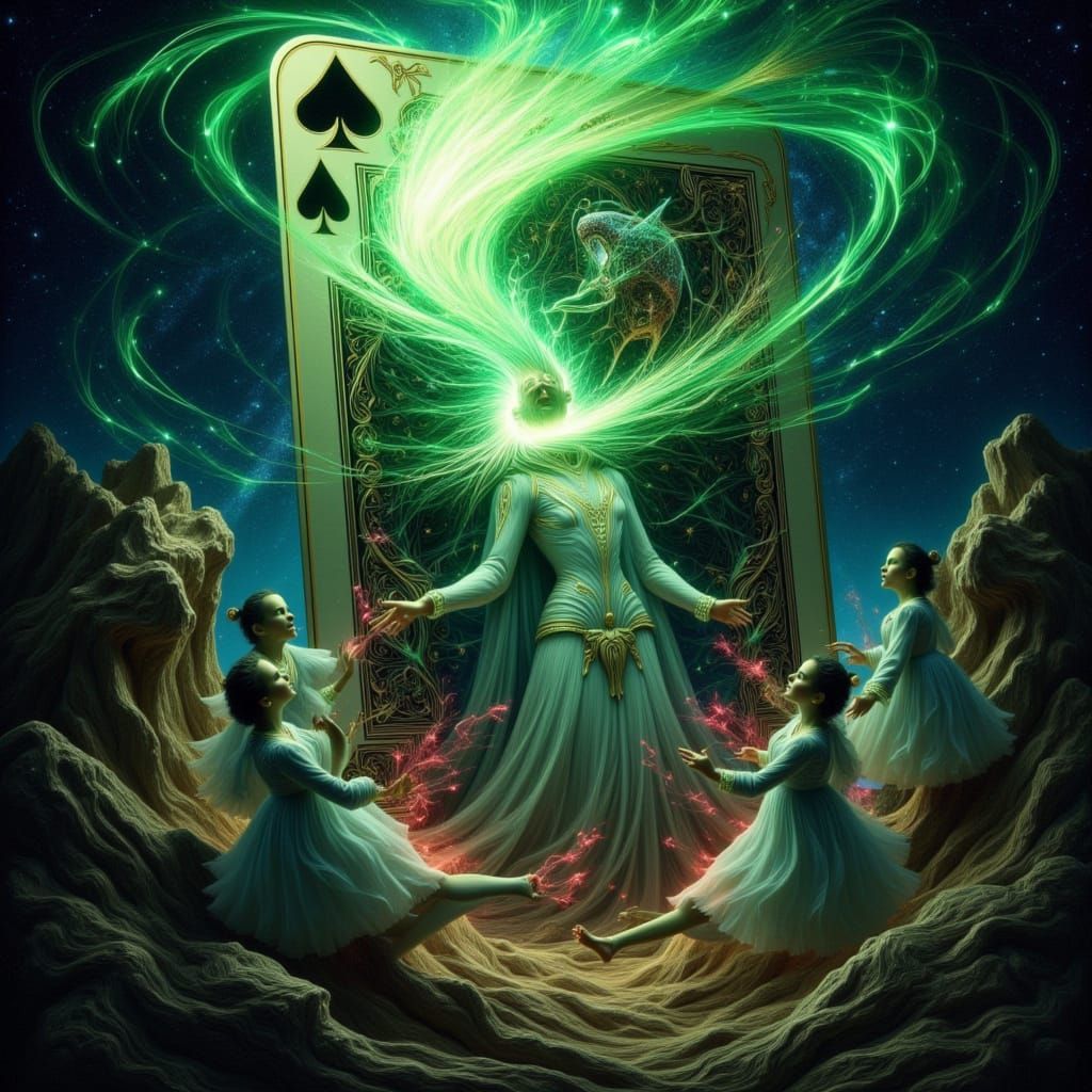 Tarot Death Card Pulls Humans Into Vortex