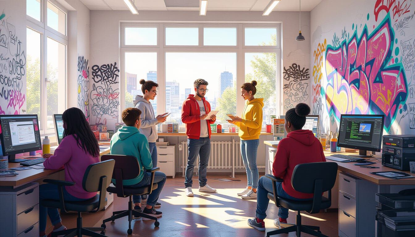 Vibrant Classroom Scene of Skill Development Training