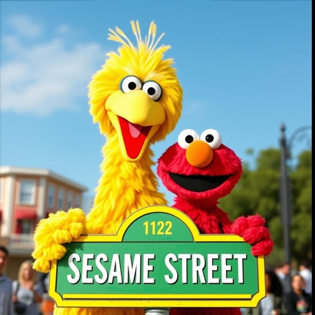 Elmo and Big Bird