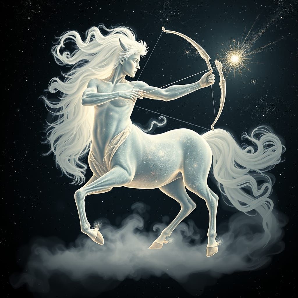 Ethereal Sagittarius Centaur Shooting Stardust Bow