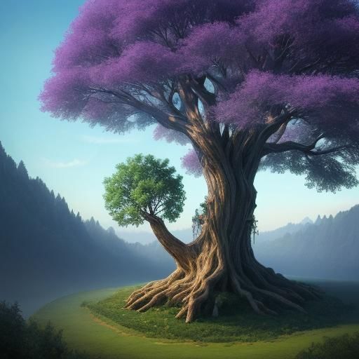 Enchanting Magic Tree Generated by AI