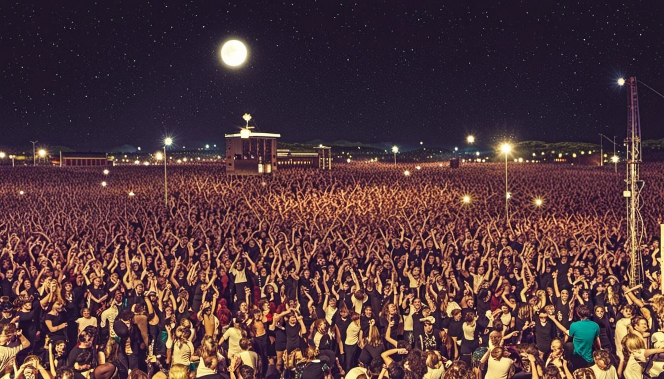 giant festival crowd