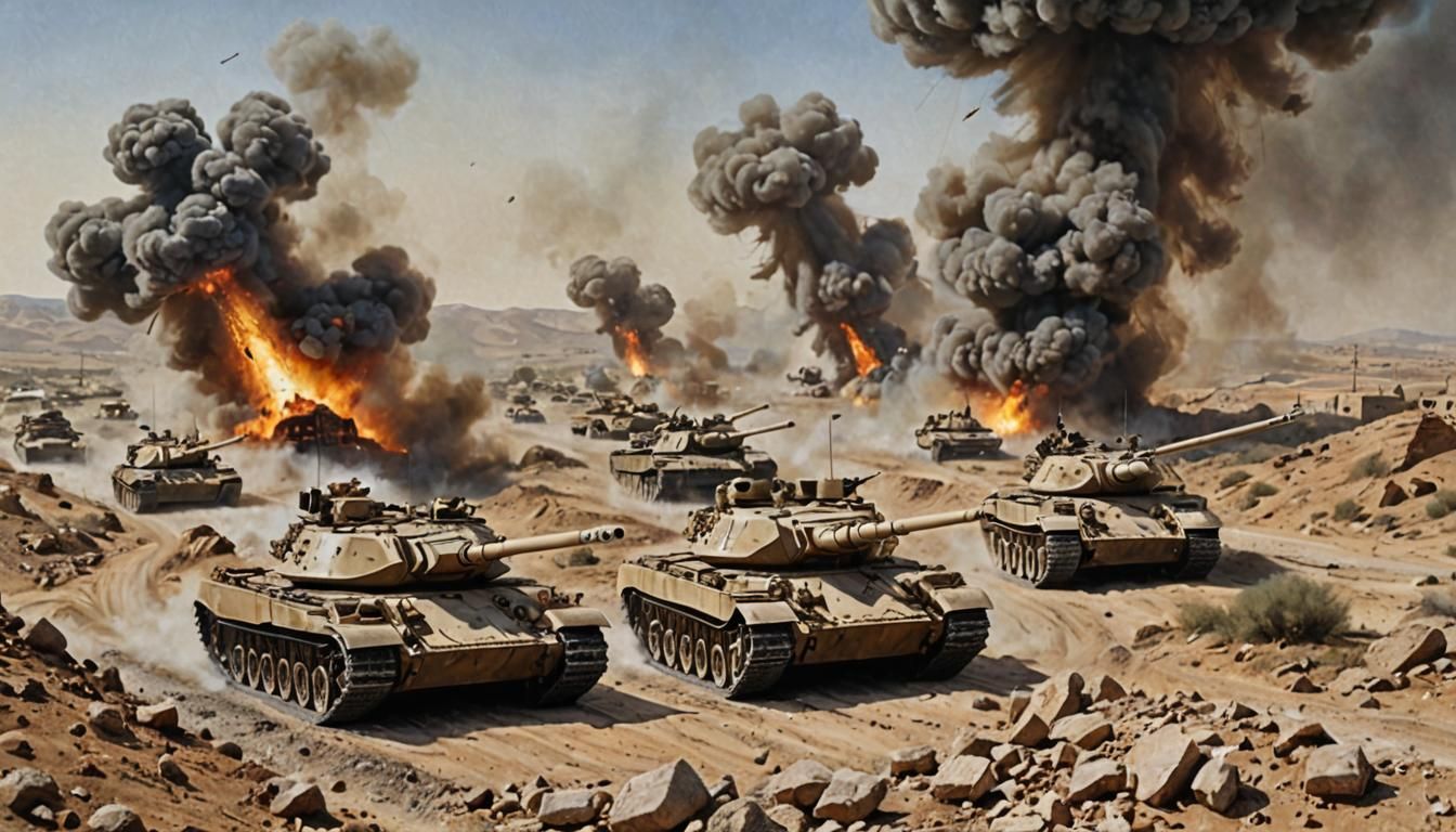 Photorealistic Israeli Tanks in the Valley of Tears