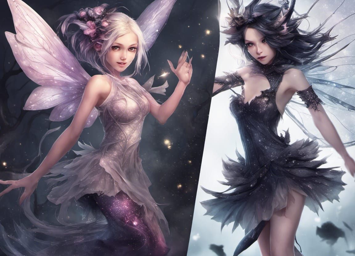 Dark Fairy versus Light Fairy Showdown
