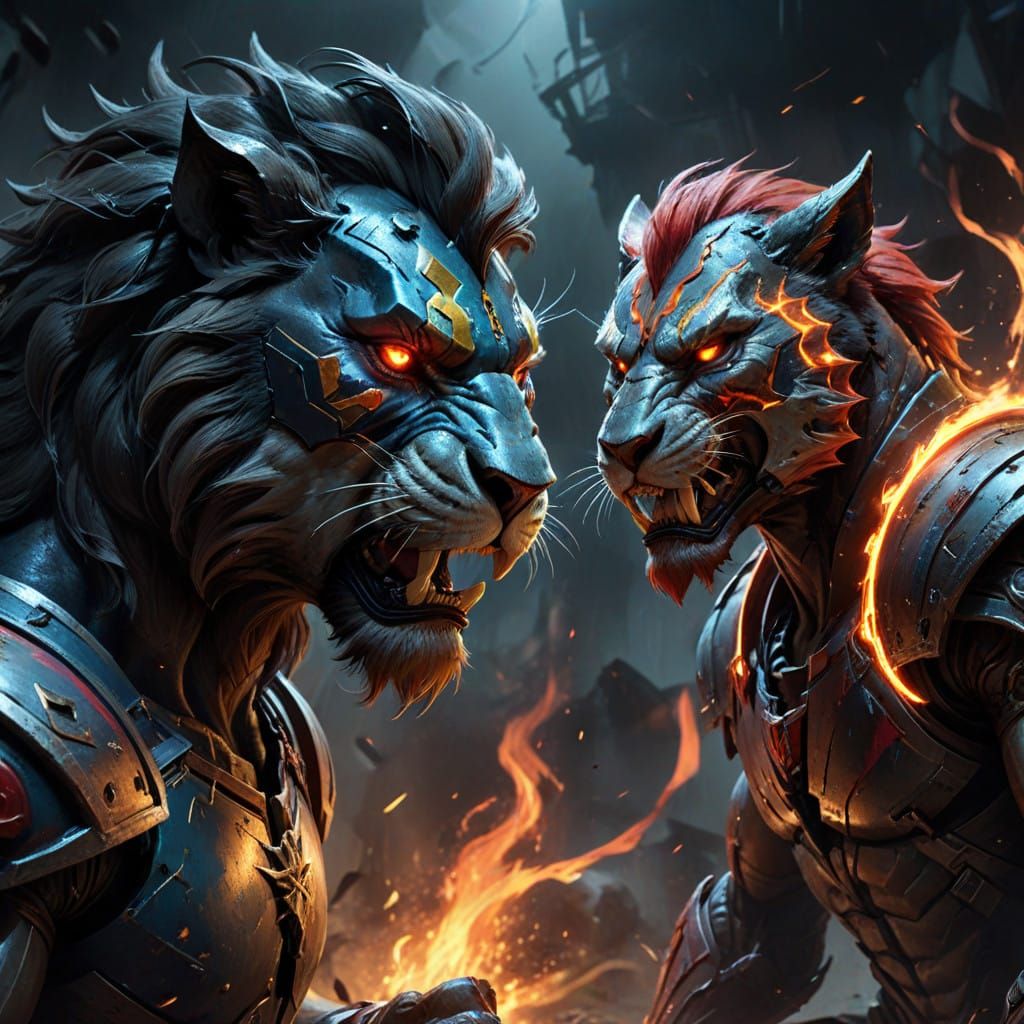 Robot Lion Meets Delta Force in Epic Mortal Kombat Showdown