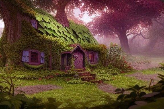 Enchanted Fairy Tavern Concept Art in 8K