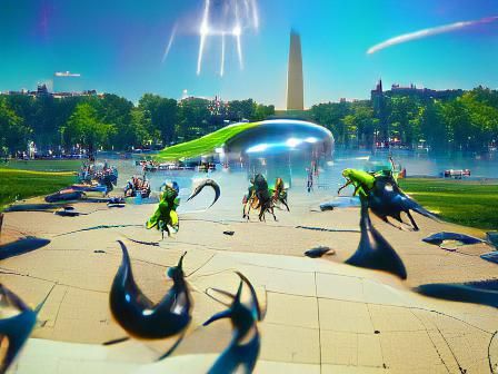 Alien Invasion Over Washington DC: Concept Art