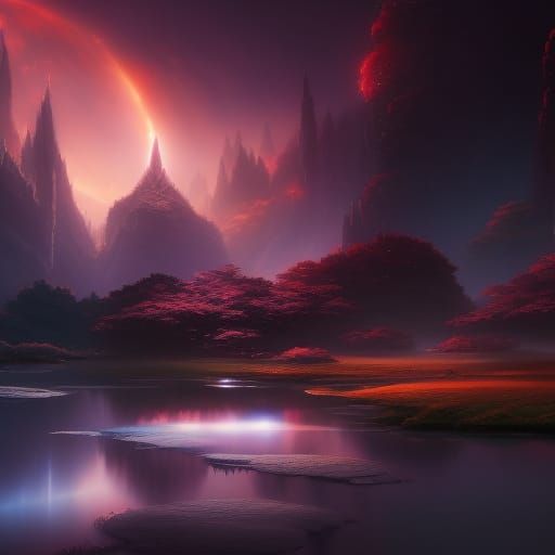 Holographic Cosmic Scene with 3D Shading