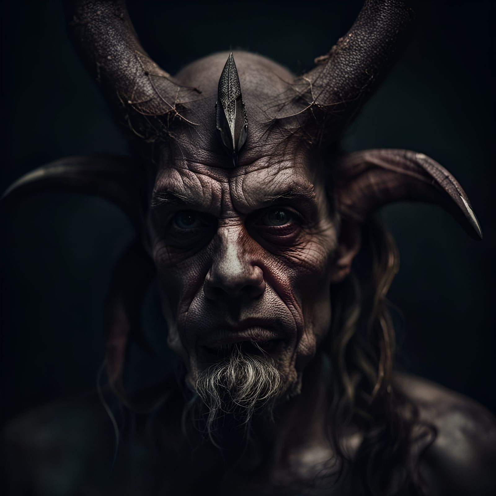 Demonic Creature Portrait in Dark Arts Style