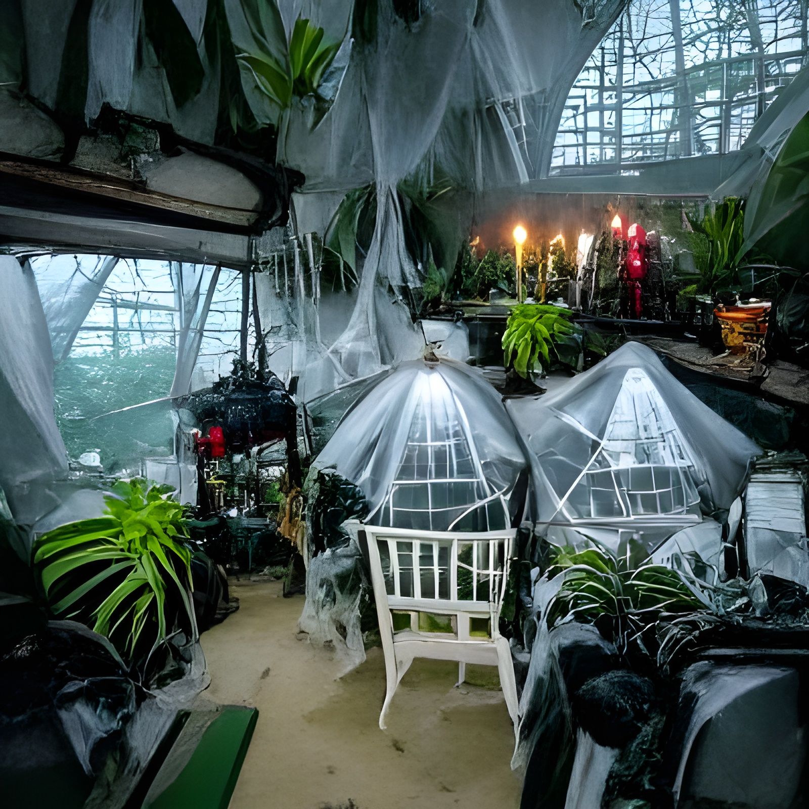 Spooky Mansion Greenhouse Conservatory Interior