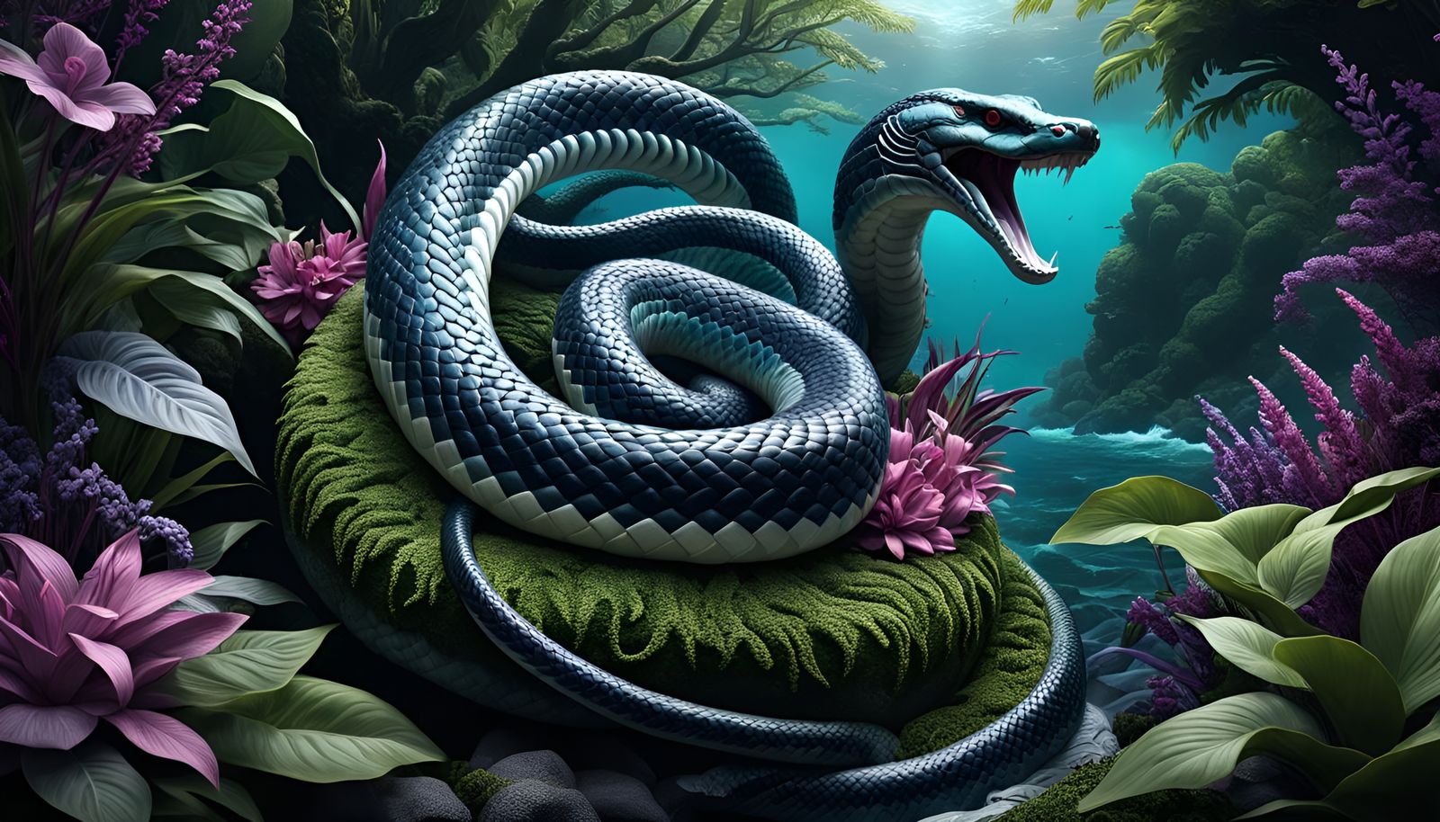Mystical Jörmungandr: The World Serpent in 3D