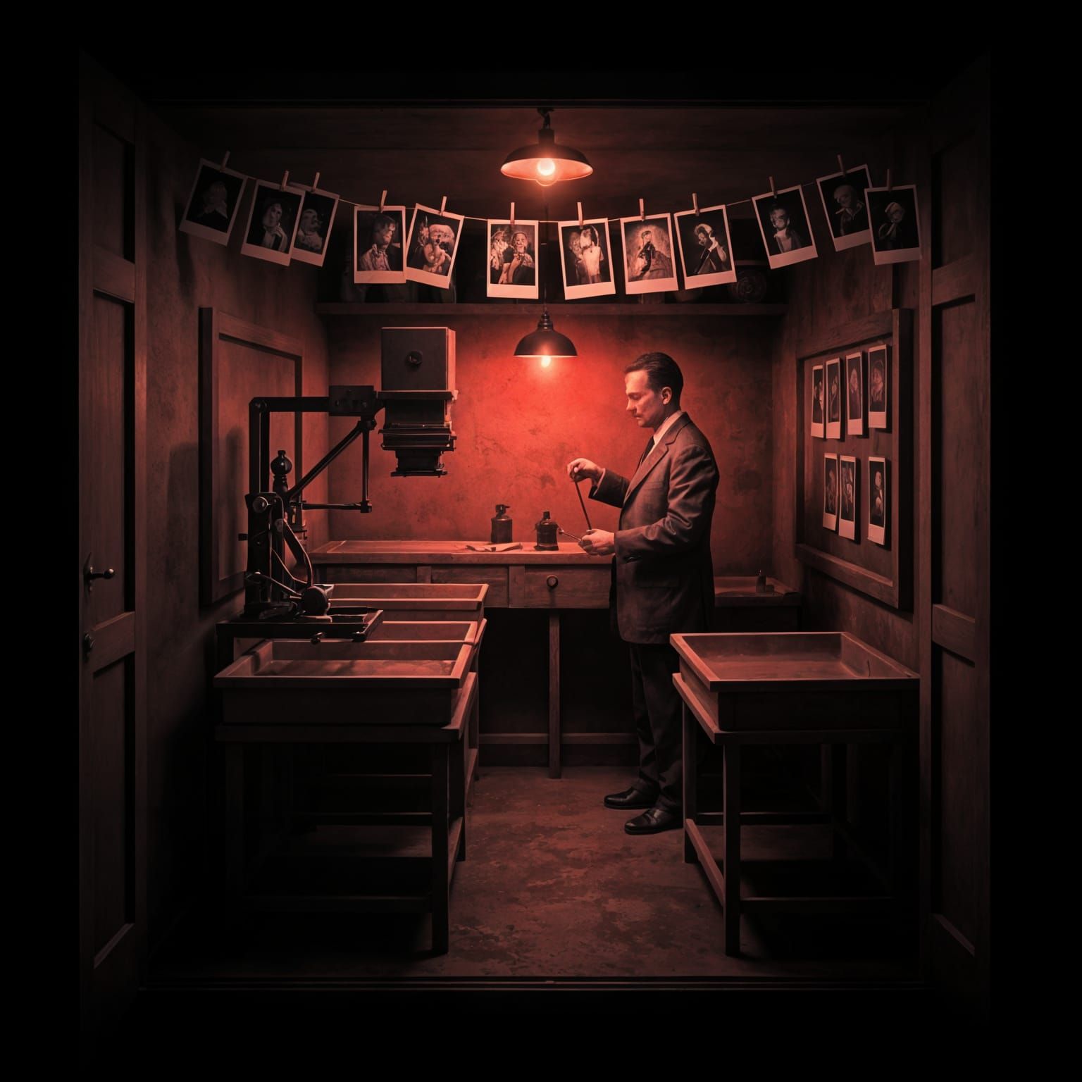 Vintage Darkroom: Black and White Photo Development