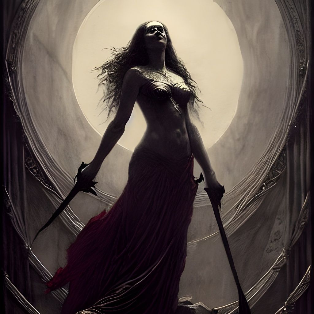 Morgan le Fay, Lady of the Fjord in Gothic Style