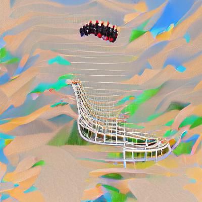AI Generated Image of a Rollercoaster