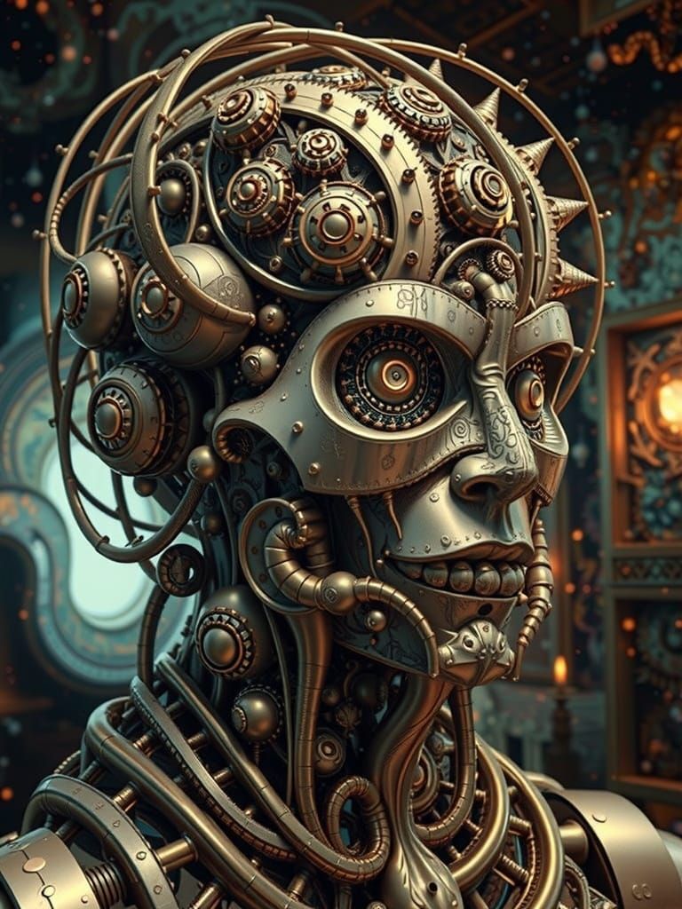 Mandelbrot Fractal Vortex in Cosmic Bioluminescence