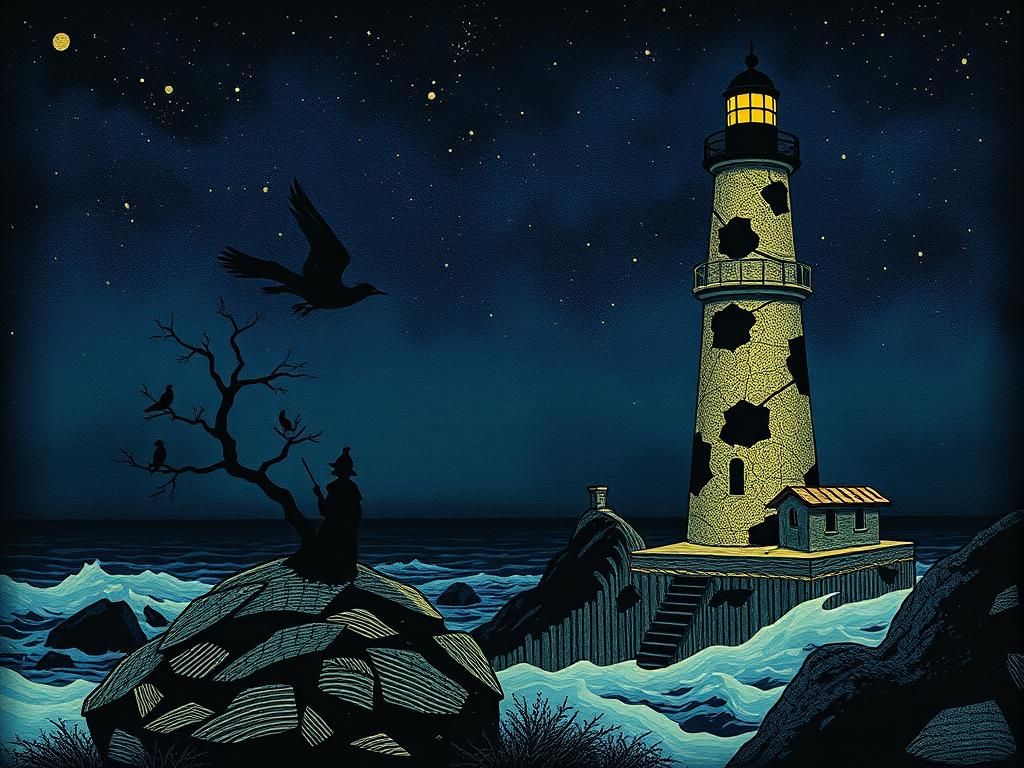 Lighthouse Keeper's Secret: Silhouette Animation