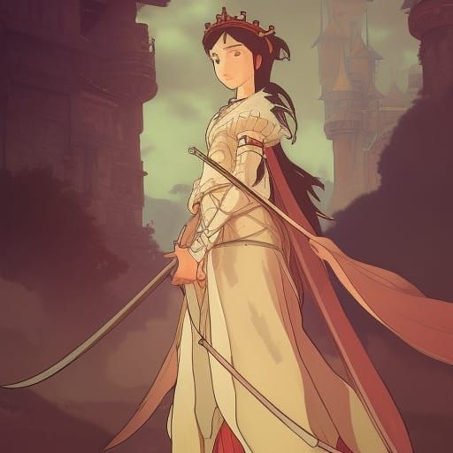 Studio Ghibli Medieval Princess Concept Art