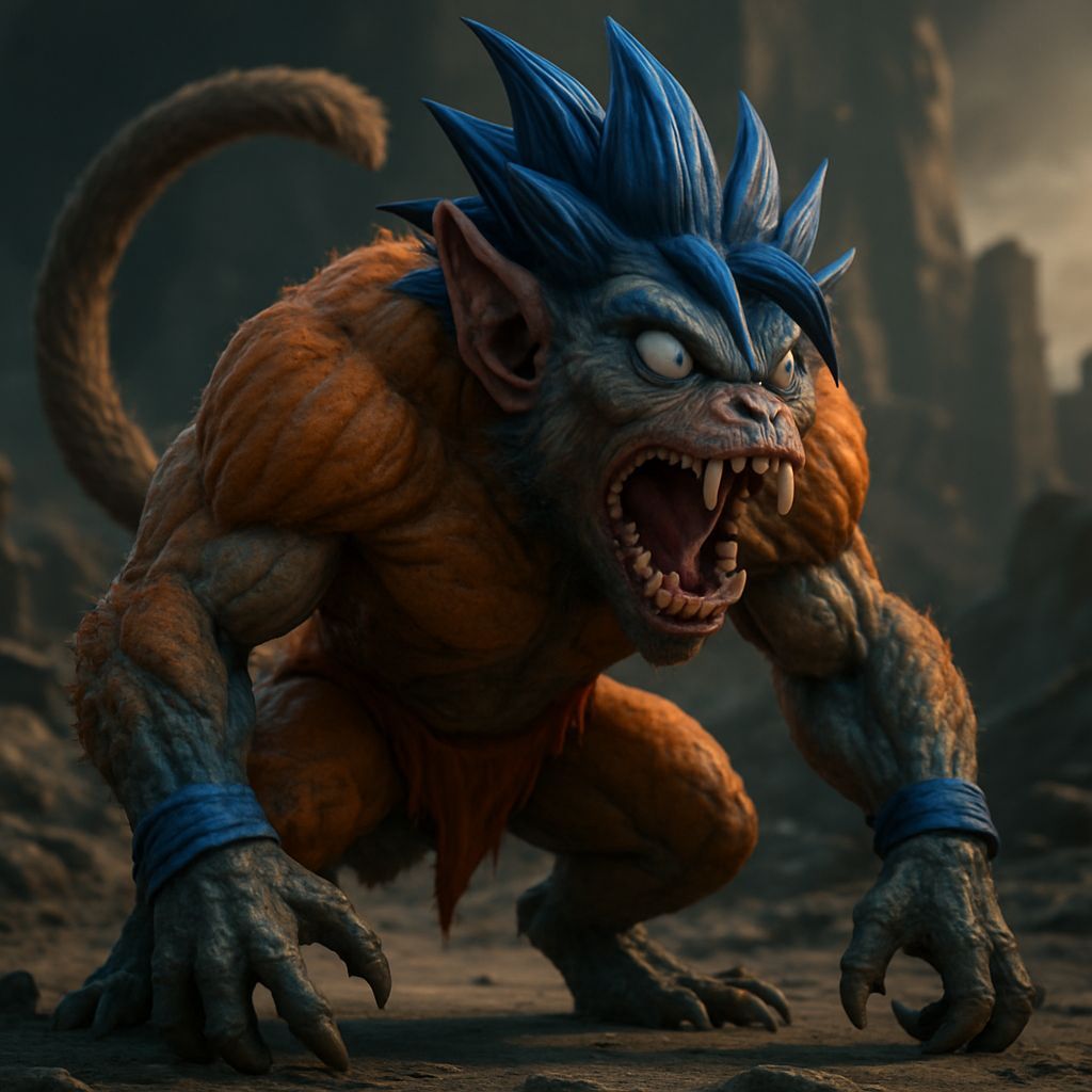 Goku Transforms into a Bizarre Beast