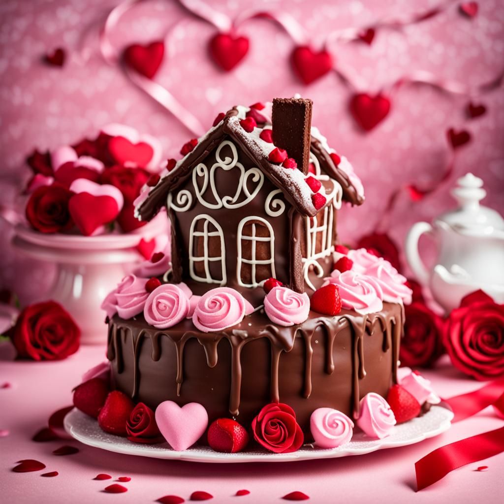 Chocolate Dream House Valentine's Day Treat
