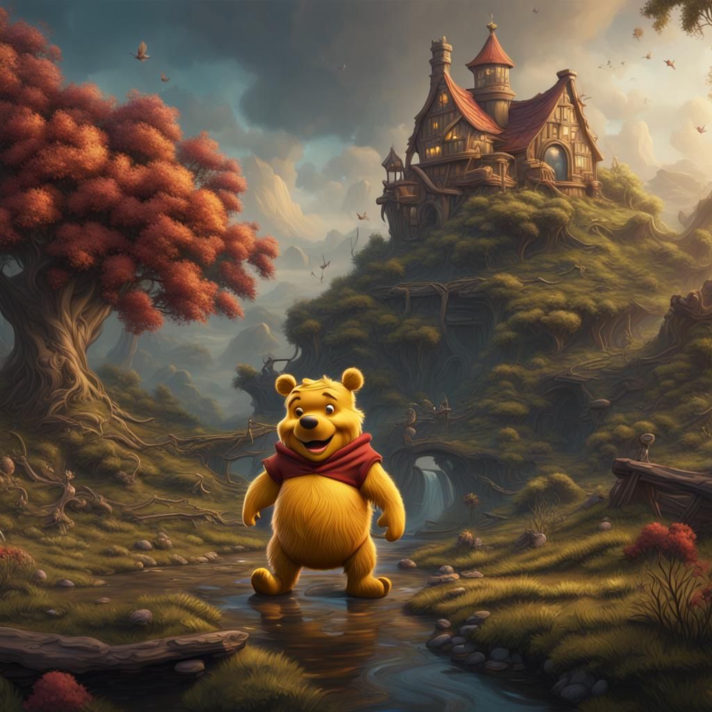 Winnie the Pooh: Detailed Matte Painting