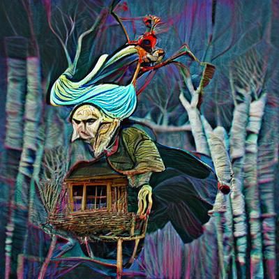Baba Yaga: Slavic Folklore Witch in the Forest