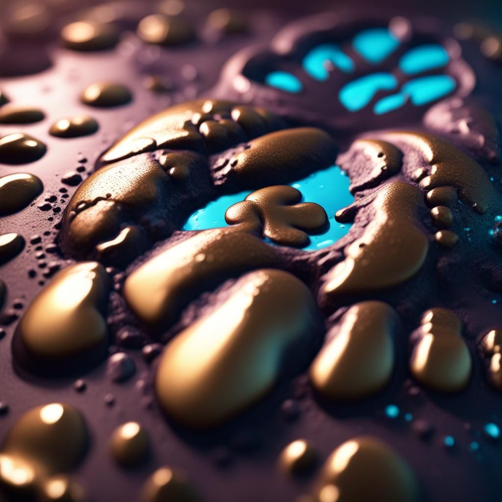 Fantastical Paw Print Signature in Detailed Matte Painting