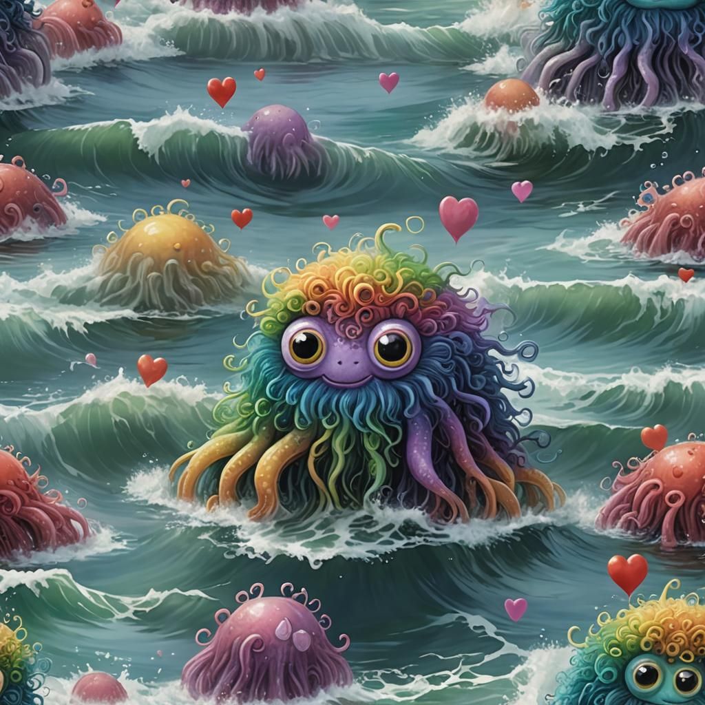 Fuzzy Cthulhu Emerges from the Sea