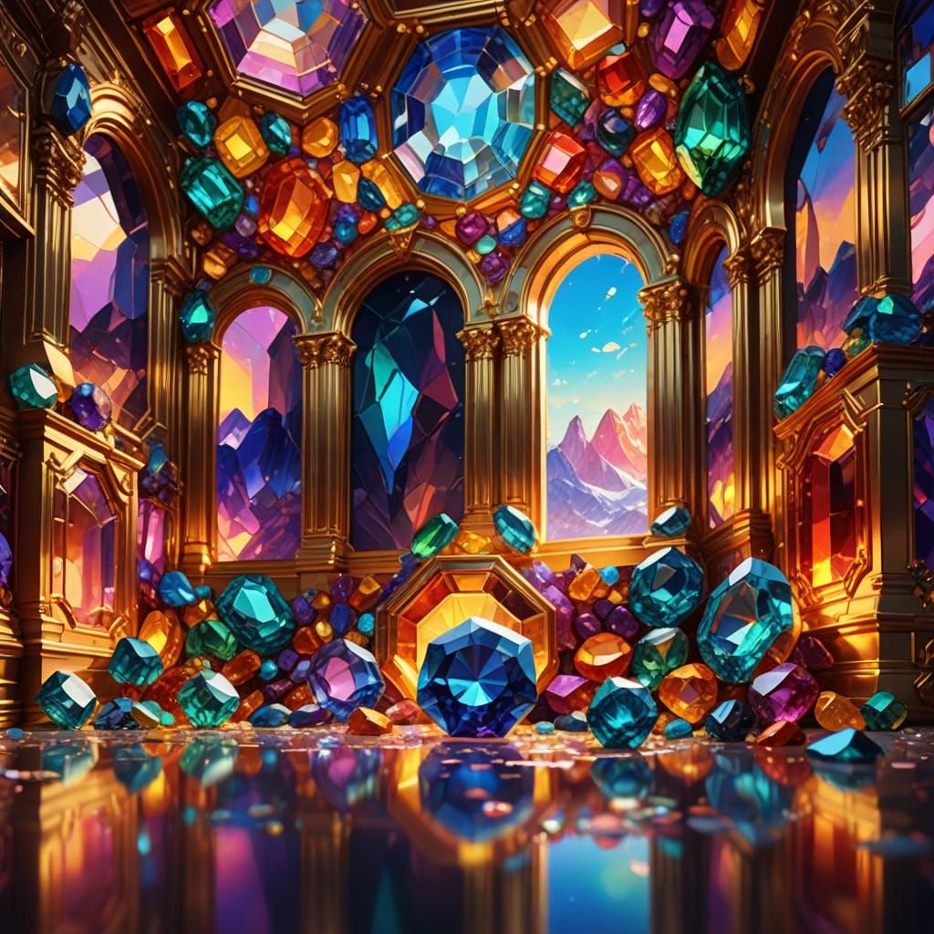 Luxurious Super Seven Gemstone Palace